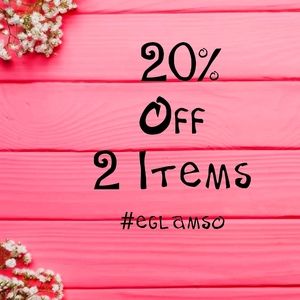 20% Off 2 Items